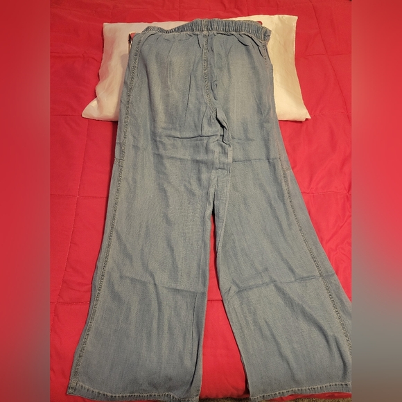 NWT Fashion Nova Saldana Relaxed Non Stretch Wide Leg Jeans - Medium Wash - Picture 4 of 4